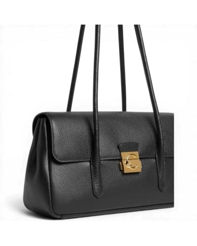 Coccinelle Borsa a spalla C-Me Lock Large Donna Noir in