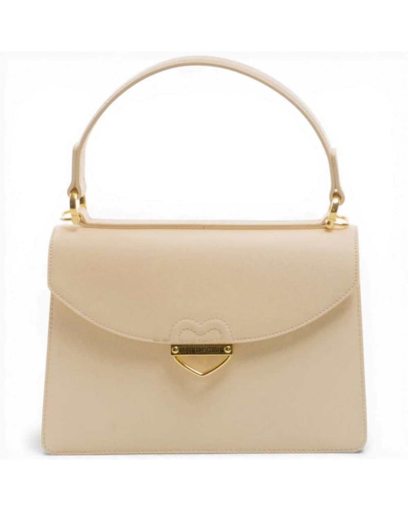 Love Moschino Logo Zip Henkeltasche Damen Elfenbein aus