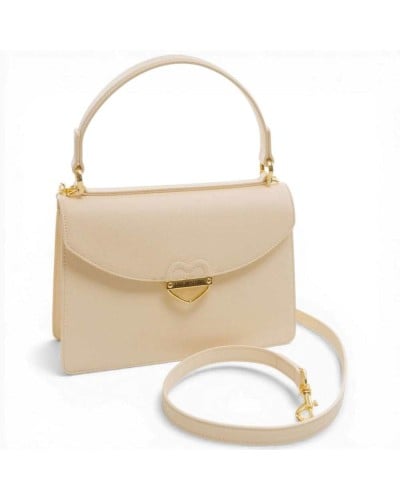 Love Moschino Logo Zip Henkeltasche Damen Elfenbein aus