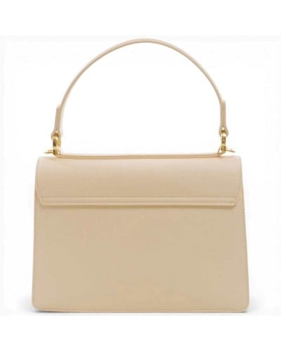 Love Moschino Logo Zip Henkeltasche Damen Elfenbein aus