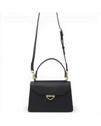 Love Moschino Logo Zip Henkeltasche Damen Schwarz aus