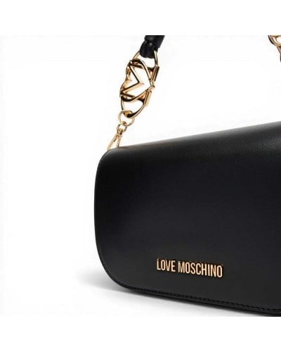 Love Moschino Logo Pearl Schultertasche Damen Schwarz aus