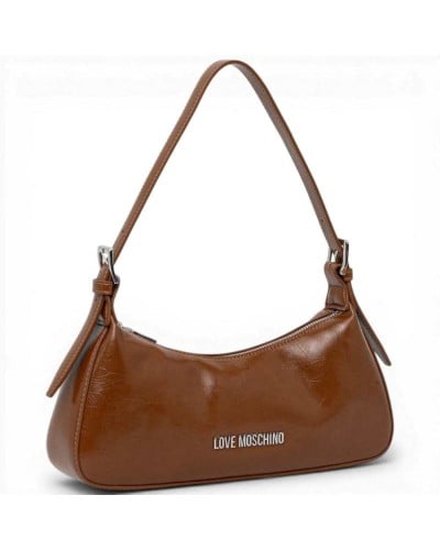 Love Moschino Logo Silver Hobo-Tasche Damen Cuoio aus