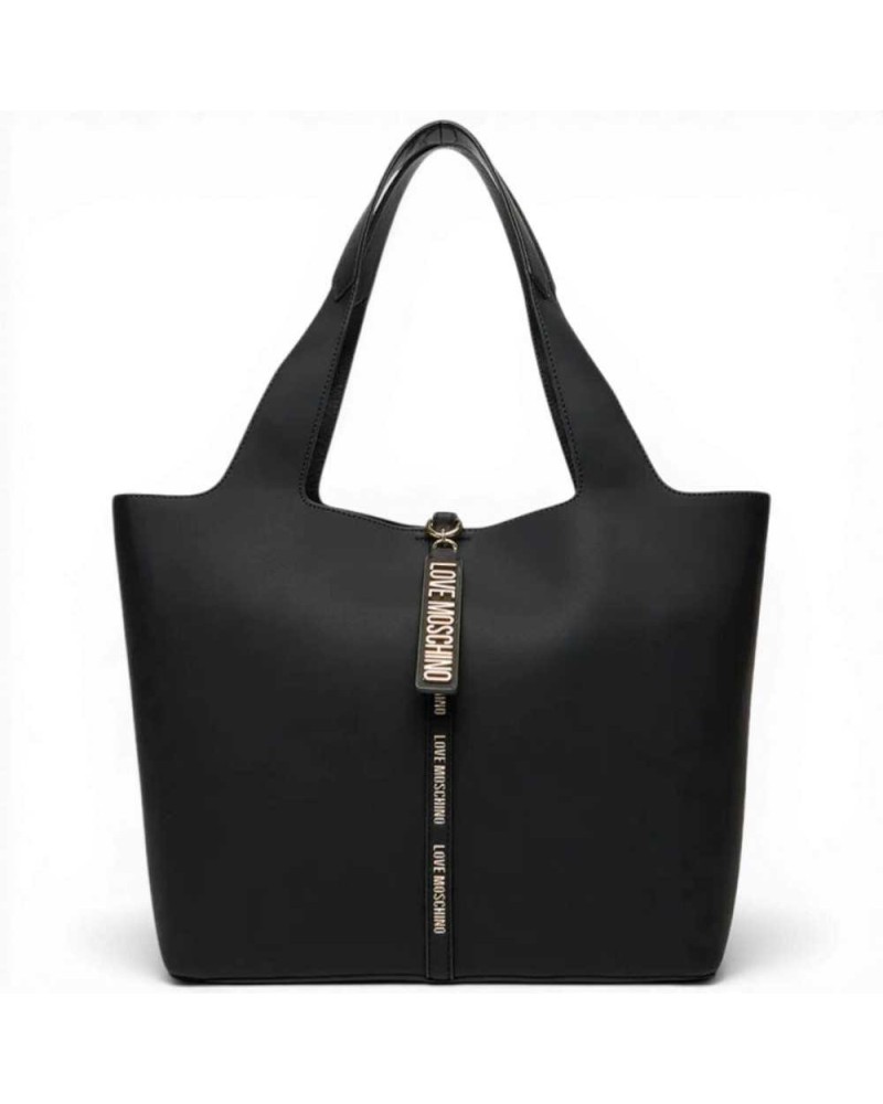Love Moschino Bolso shopping Charm Mujer Negro en Piel sintética