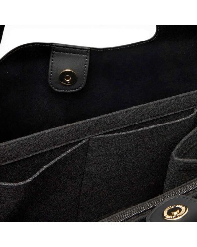 Love Moschino Bolso shopping Charm Mujer Negro en Piel sintética