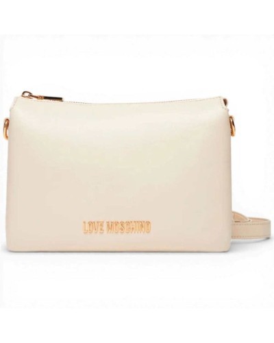 Love Moschino Logo Pearl Shopping Bag Damen Elfenbein aus