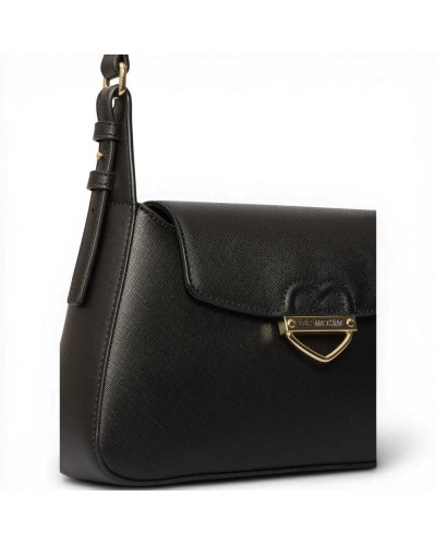 Love Moschino Borsa shopping Logo Zip Donna Nero in