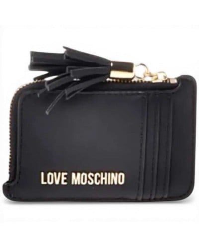 Love Moschino Tarjetero Grs Mujer Negro en Piel