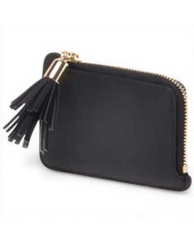 Love Moschino Tarjetero Grs Mujer Negro en Piel
