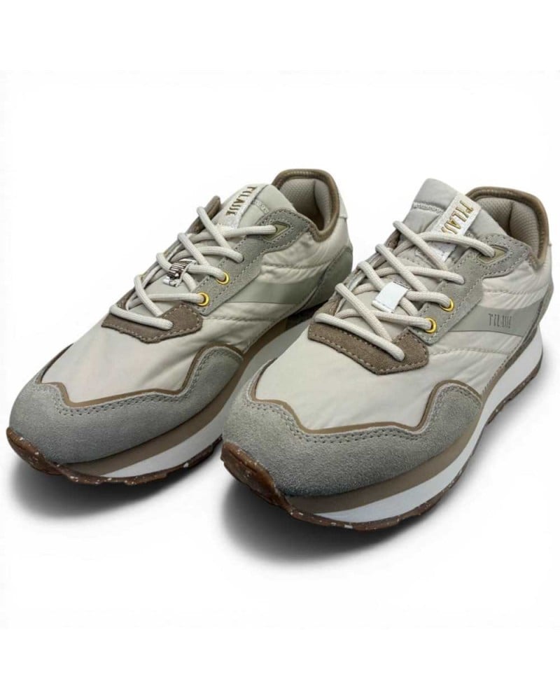 Alviero Martini 1 Classe Sneaker Geo Classic Donna Sabbia in Tessuto e Pelle Taglia 38