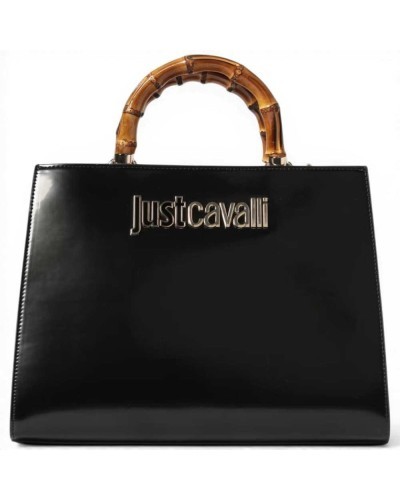 Just cavalli Bamboo Handtasche Damen Schwarz aus