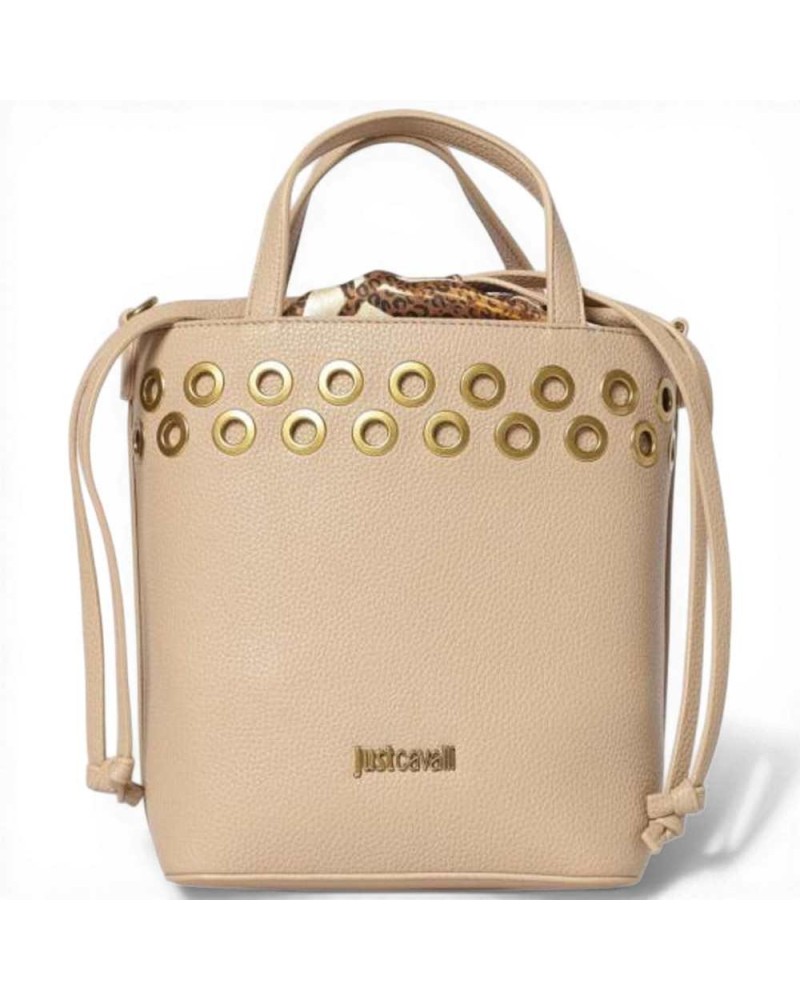 Just cavalli Bolso de mano Foulard Eyelets Mujer Natural en
