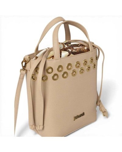 Just cavalli Bolso de mano Foulard Eyelets Mujer Natural en