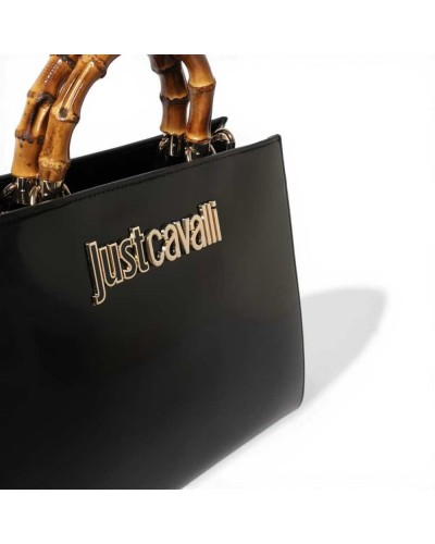 Just cavalli Bamboo Handtasche Damen Schwarz aus