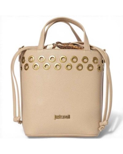 Just cavalli Bolso de mano Foulard Eyelets Mujer Natural en