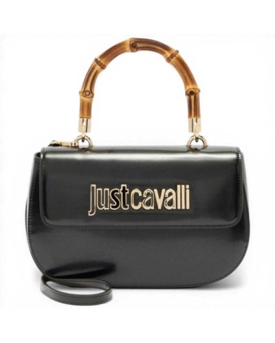 Just cavalli Bolso de hombro Bamboo Mujer Negro en Piel