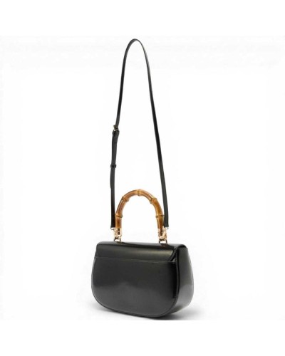 Just cavalli Bolso de hombro Bamboo Mujer Negro en Piel