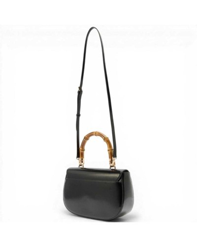 Just cavalli Bolso de hombro Bamboo Mujer Negro en Piel