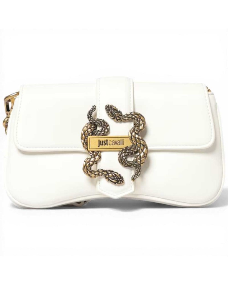 Just cavalli Iconic Snakes Umhängetasche Damen Weiß aus