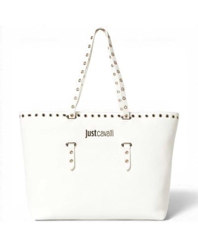 Just cavalli Bolso shopping JC Mini Eyelets Mujer Blanco en