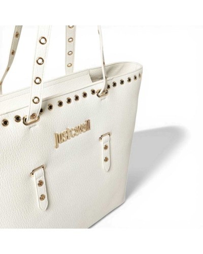 Just cavalli Bolso shopping JC Mini Eyelets Mujer Blanco en