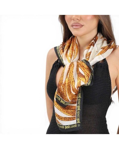Just cavalli JC Print Seasonal Foulard Damen Gold aus