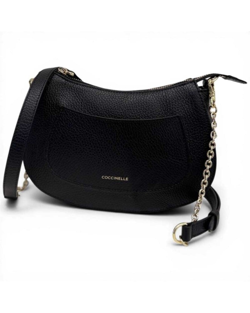 Coccinelle Borsa hobo C-Easy Donna Noir in Pelle