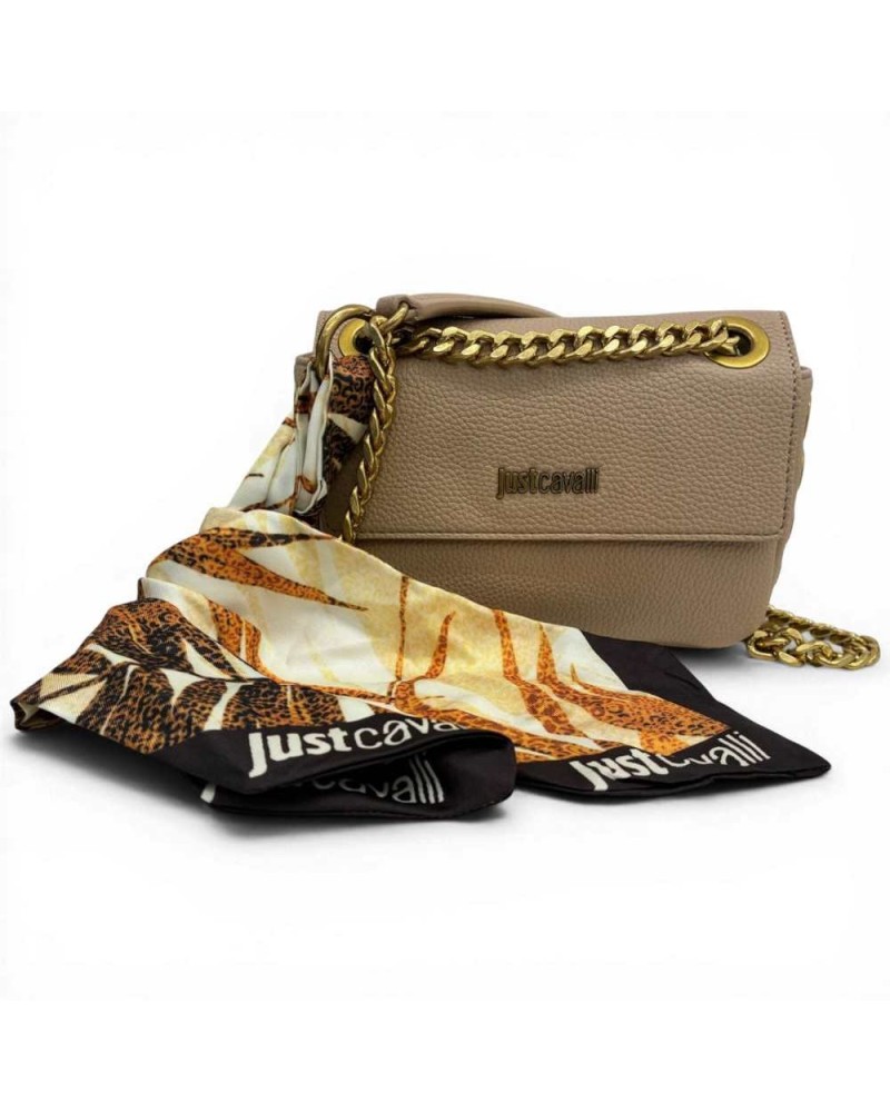 Just cavalli Foulard Eyelets Umhängetasche Damen Natur aus