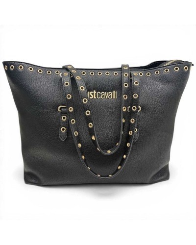 Just cavalli JC Mini Eyelets Shopping Bag Damen Schwarz aus