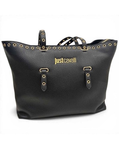 Just cavalli JC Mini Eyelets Shopping Bag Damen Schwarz aus