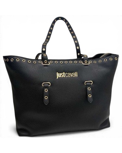 Just cavalli JC Mini Eyelets Shopping Bag Damen Schwarz aus