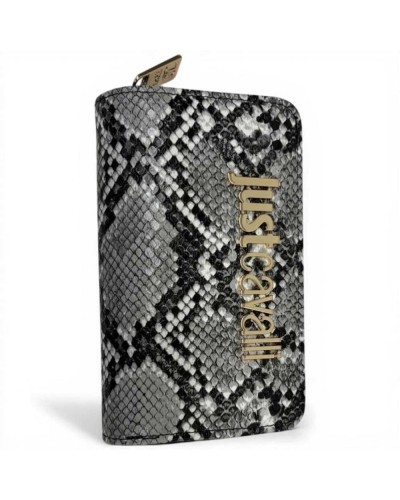 Just cavalli Bamboo Wallet Women White/Black Python Faux