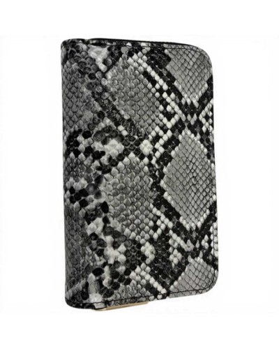 Just cavalli Bamboo Wallet Women White/Black Python Faux