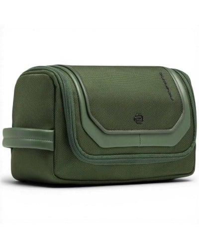 Piquadro S143 Kulturbeutel Unisex Grün aus Leder und