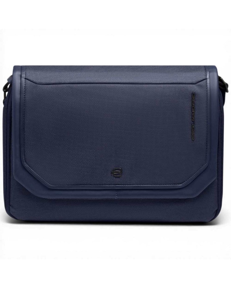 Piquadro S143 Messenger-Tasche Unisex Blau aus Leder und