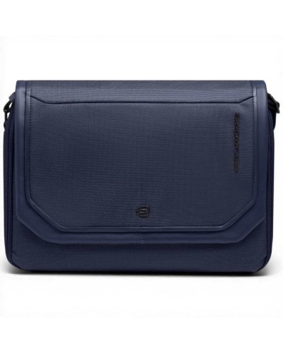 Piquadro S143 Messenger-Tasche Unisex Blau aus Leder und