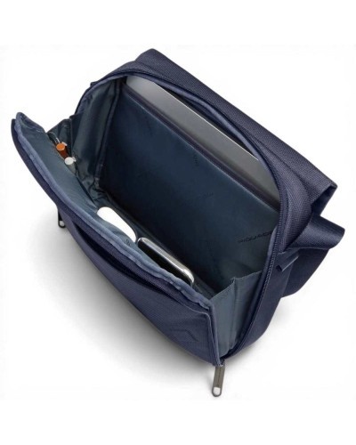 Piquadro S143 Messenger-Tasche Unisex Blau aus Leder und