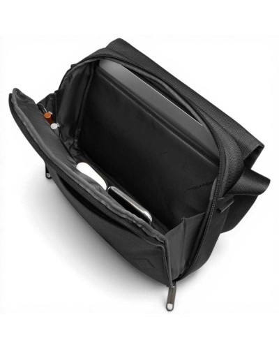Piquadro S143 Messenger-Tasche Unisex Schwarz aus Leder und