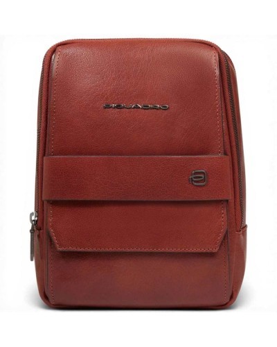 Piquadro Bandolera S141 Hombre Cuoio en Piel con Porta iPad
