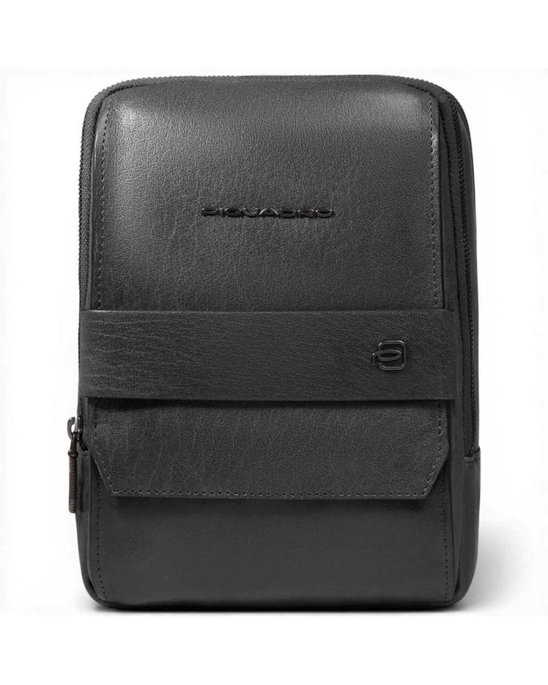 Piquadro Borsello S141 Uomo Nero in Pelle con Porta iPad