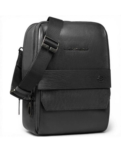 Piquadro Borsello S141 Uomo Nero in Pelle con Porta iPad