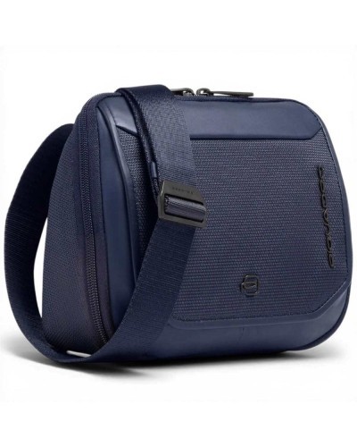 Piquadro S143 Umhängetasche Unisex Blau aus Leder und