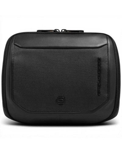 Piquadro Borsello S143 Unisex Nero in Pelle e Tessuto