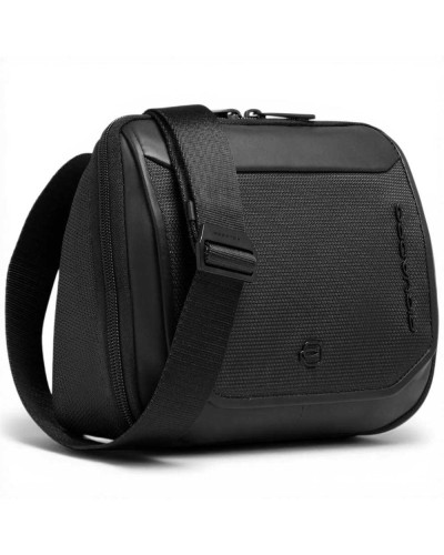Piquadro Borsello S143 Unisex Nero in Pelle e Tessuto
