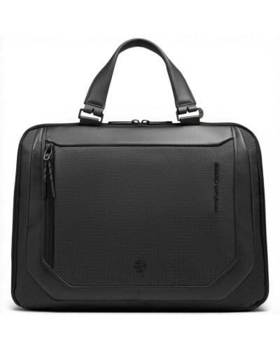 Piquadro S143 Aktentasche Unisex Schwarz aus Leder und