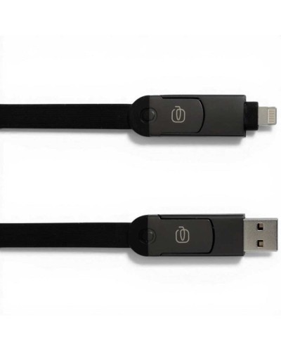 Piquadro Black Square 60W Multistecker-Kabel Schwarz mit