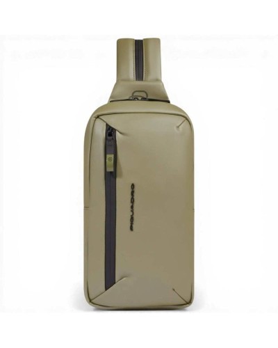 Piquadro C2OW Mono Sling Bag Unisex Green Water-Resistant