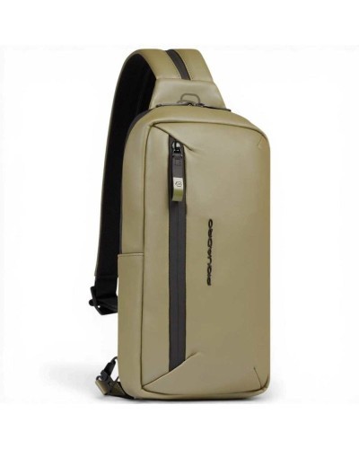 Piquadro C2OW Mono Sling Bag Unisex Green Water-Resistant
