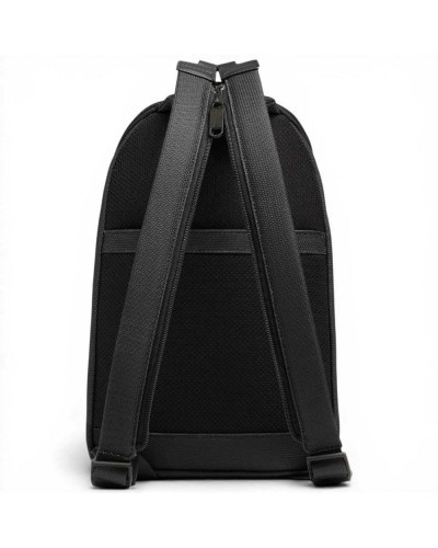 Piquadro S143 Monospalla-Rucksack Unisex Schwarz aus Leder