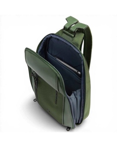 Piquadro Mochila de un solo hombro S143 Unisex Verde en